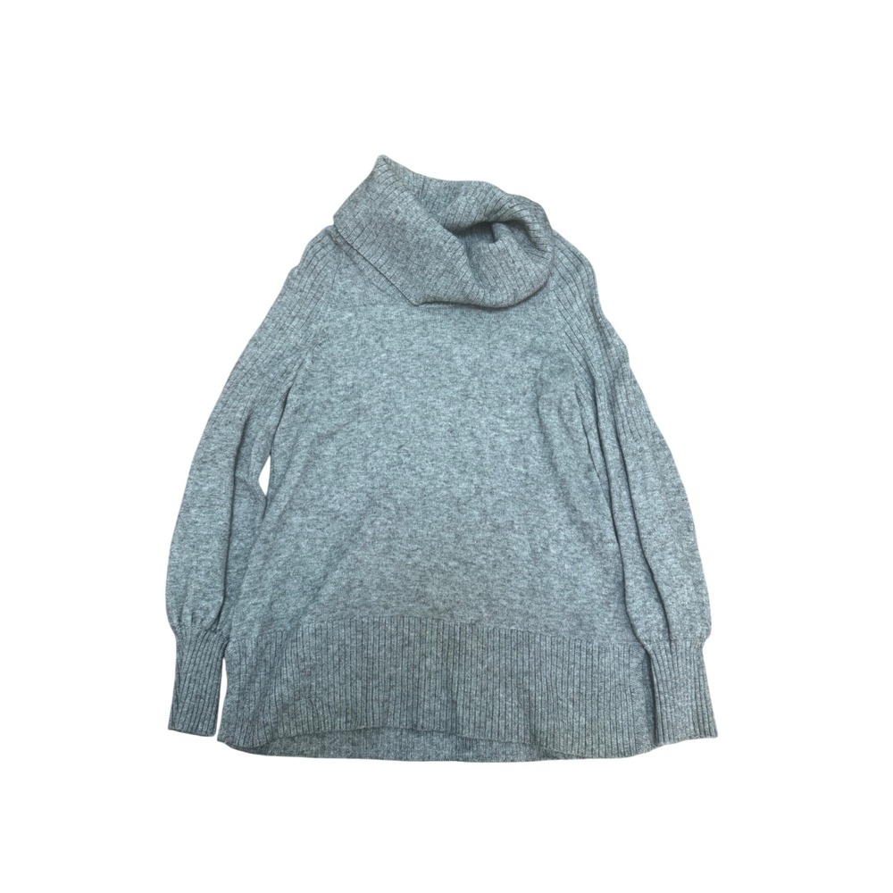 Anthropologie Gray Cowl Neck Oversized Sweater XS Coastal Grandma‎ Minimalist